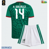Mexico Armando Gonzalez #14 Hjemmedraktsett Barn VM 2026 Kortermet (+ Korte bukser)
